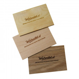 Faltbare Grußkarten aus Holz